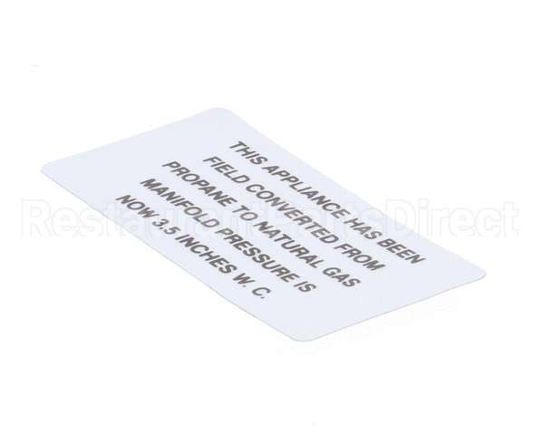 00-421727-00002 Vulcan Hart Plate,Propane To Natural Gas