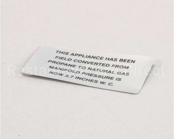 00-421727-00003 Vulcan Hart Plate,Propane To Natural Gas