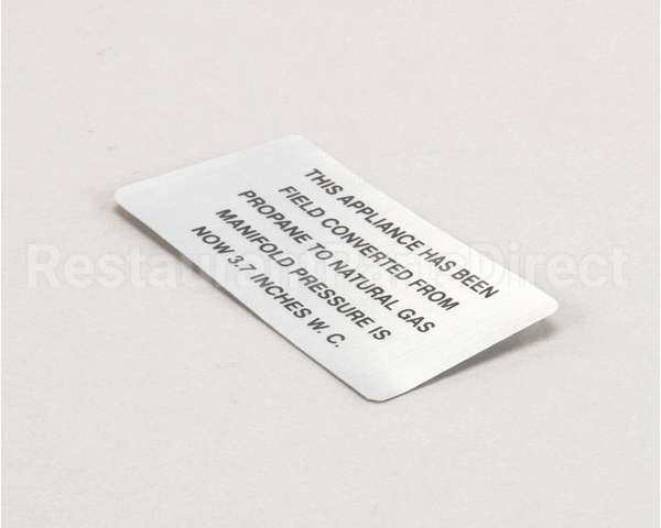 00-421727-00003 Vulcan Hart Plate,Propane To Natural Gas