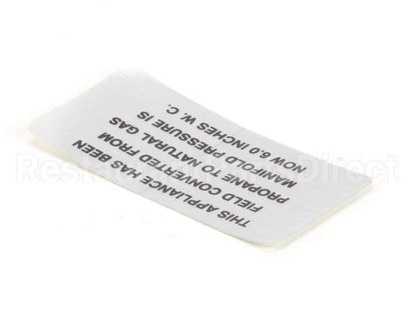 00-421727-00006 Vulcan Hart Plate,Propane To Natural Gas