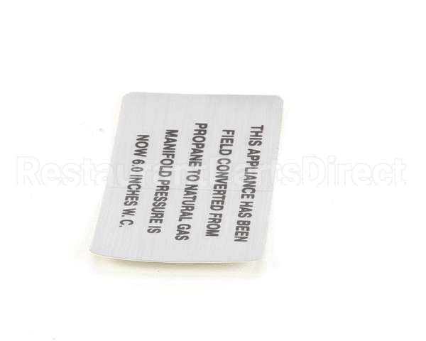00-421727-00006 Vulcan Hart Plate,Propane To Natural Gas