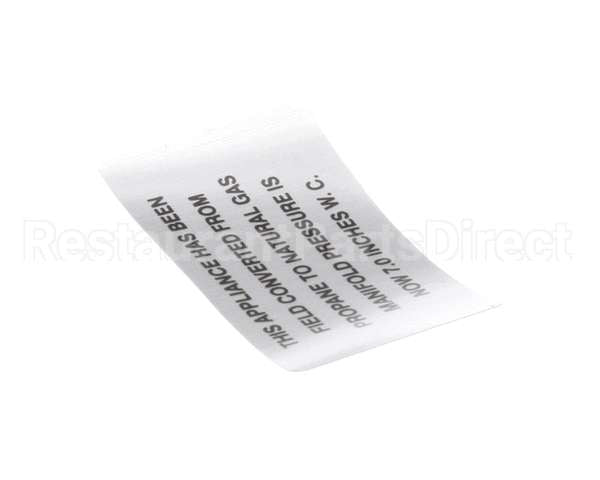 00-421727-00007 Vulcan Hart Plate,Propane To Natural Gas