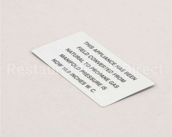 00-421727-00009 Vulcan Hart Plate,Natural To Propane Gas