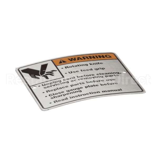 00-438131-054-2 Compatible Hobart Label, Warning