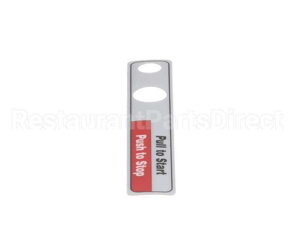 00-477735 Hobart Label,Start/Stop (Dom)