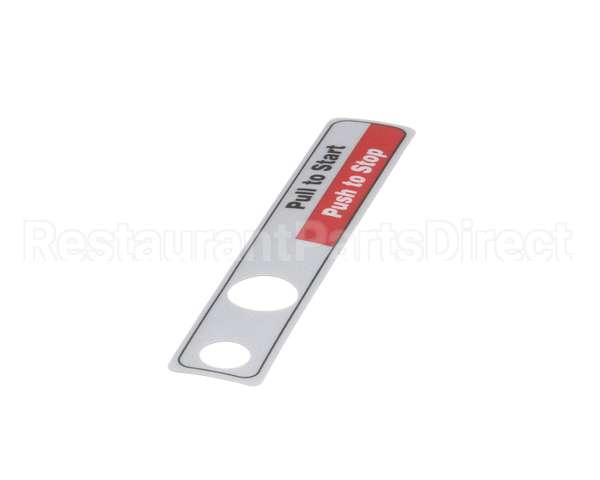 00-477735 Hobart Label,Start/Stop (Dom)
