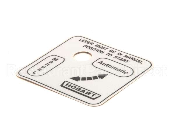 00-478274 Hobart Label,Auto/Man (Domestic)