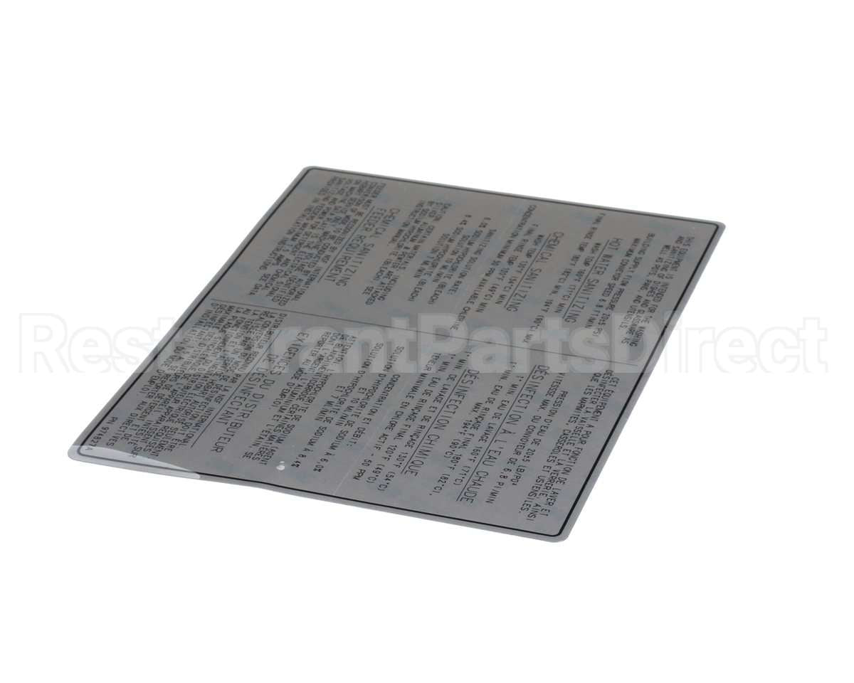 00-974827 Hobart Label, Dishwasher-Bilingual