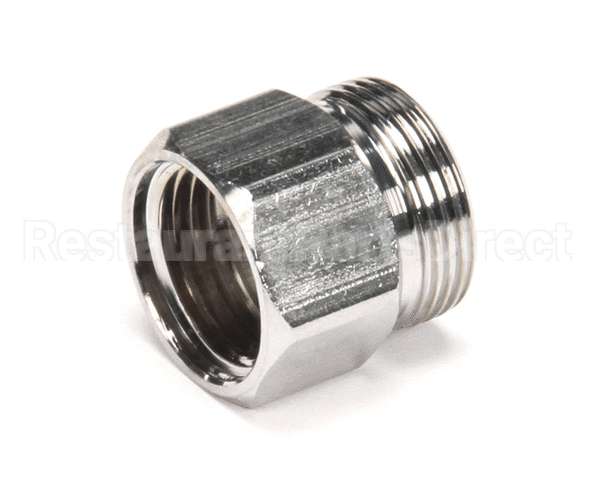 000729-40 T&S Brass Hose Inlet Nut, Chrome-Plated Brass