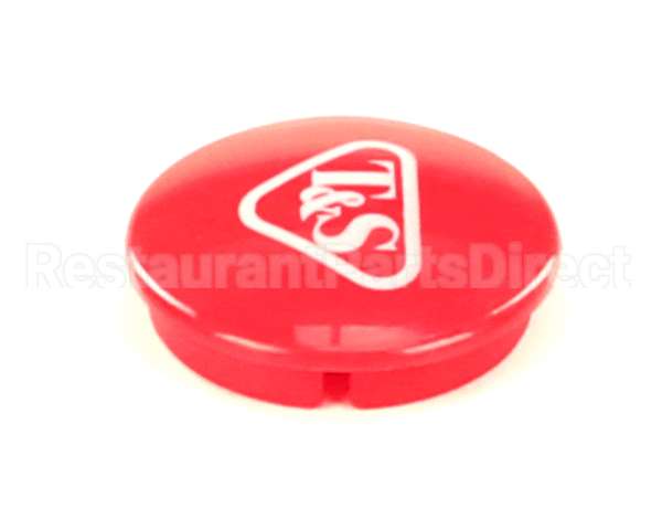 001193-19NS T&S Brass Snap-In Index Button, Red (T&S Logo)