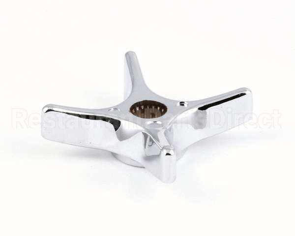 002521-45 T&S Brass 4-Arm Kitchen Handle, Chrome-Plated