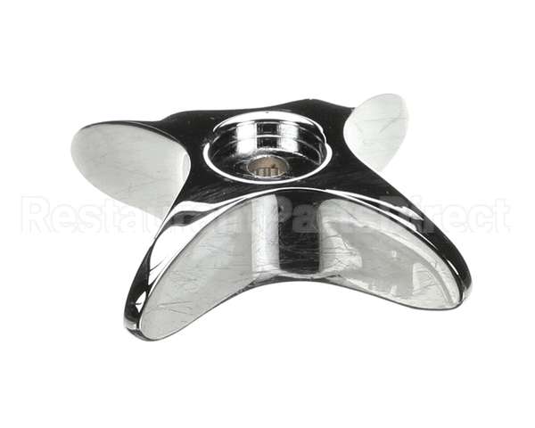 002521-45NS T&S Brass 4-Arm Kitchen Handle, Chrome-Plated