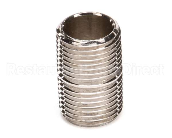 002535-25 T&S Brass 3/8 Npt Close Nipple (Chrome Plated)
