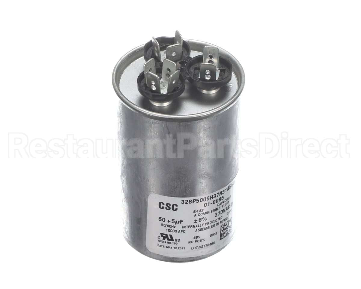 01-0086 Nortek Run Cap,Dual Round,370V,5+50Uf