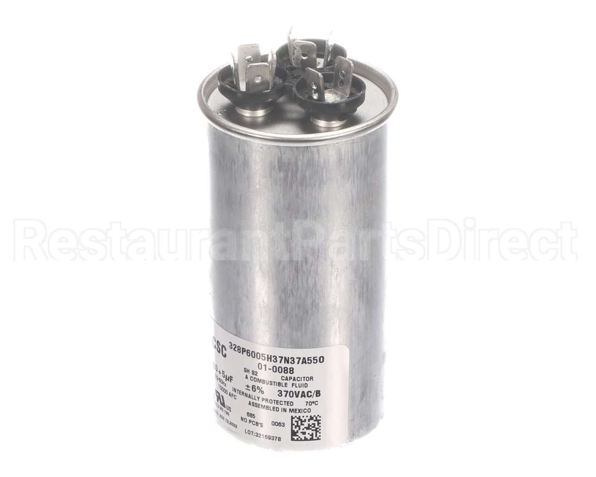 01-0088 Nortek Run Cap,Dual Round,370V,5+60Uf