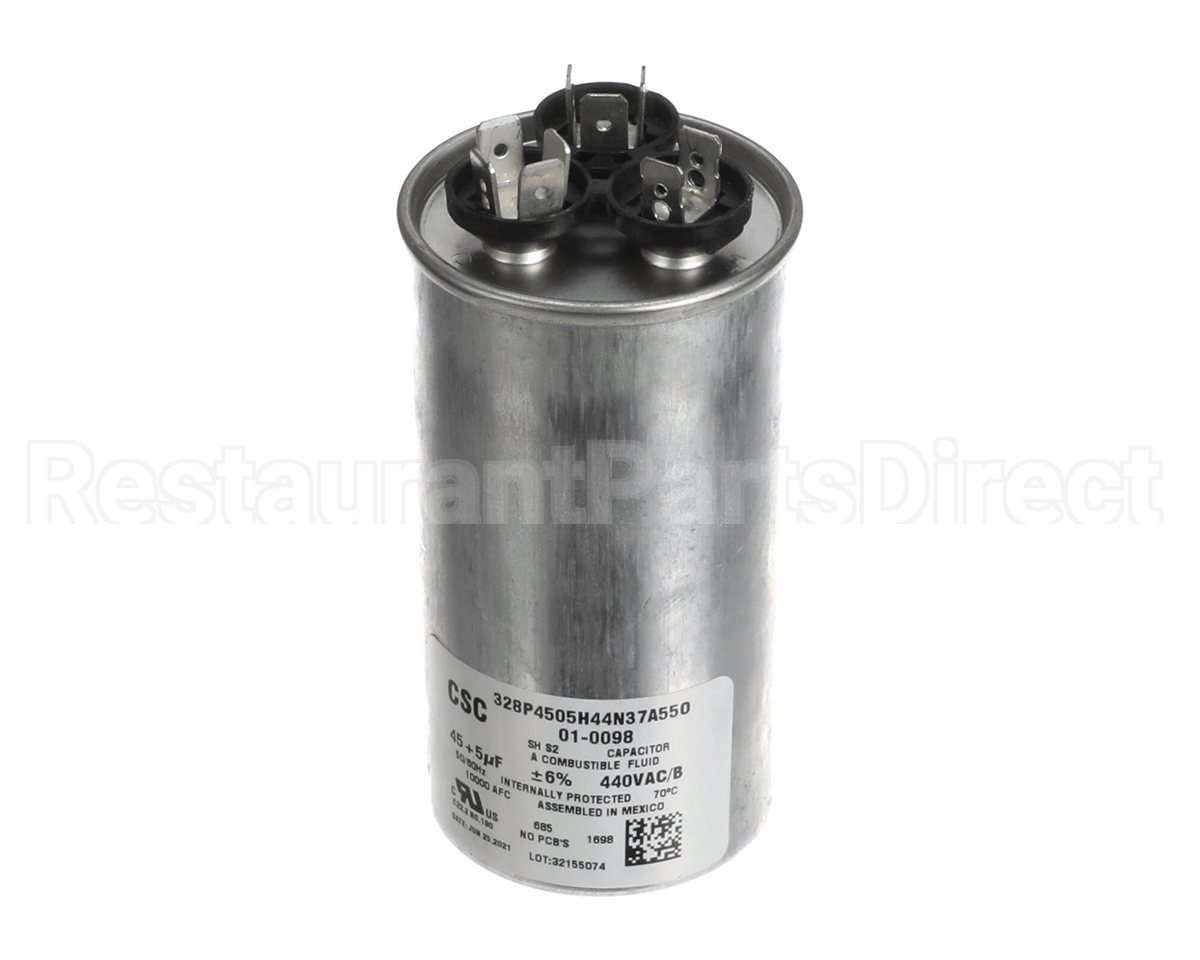 01-0098 Nortek Run Cap,Dual Round,440V,5+45Uf