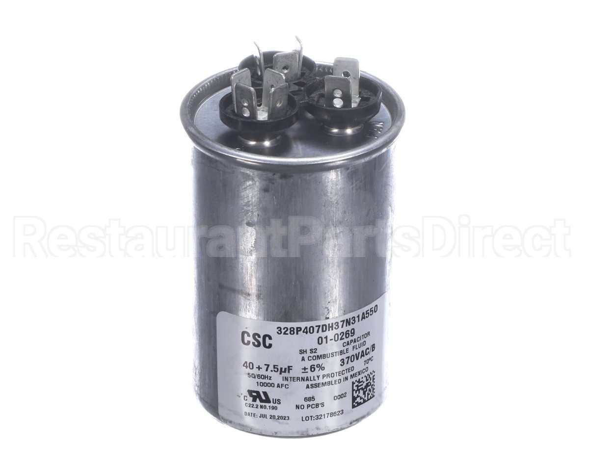 01-0269 Nortek Run Cap,Round,370V,7.5+40Uf
