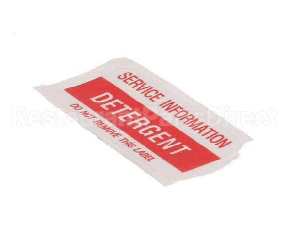 01000485 Glastender Decal, .75X1.877, Detergent