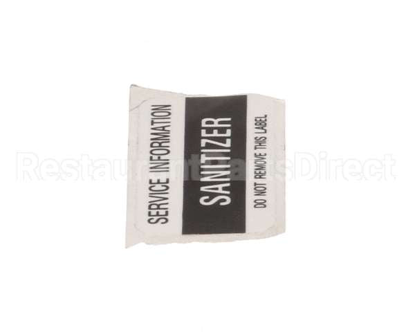 01000486 Glastender Decal, .75X1.877, Sanitizer