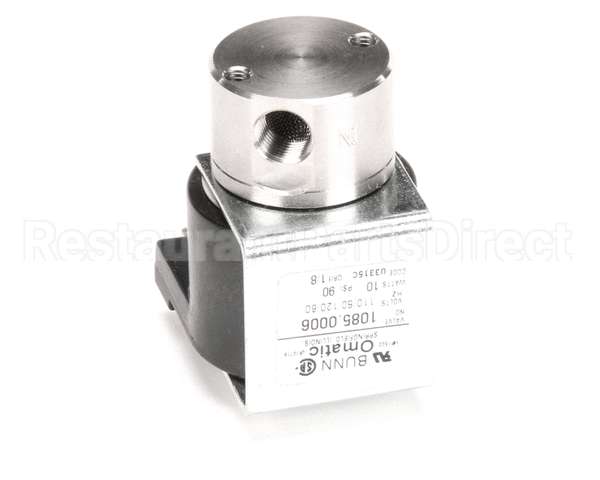 01085.0006 Bunn Valve, Solenoid 120V W/Screen