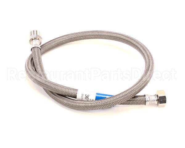 013121-45 T&S Brass Braided Flex Hose, 1/2 Npsm Female X 1/2