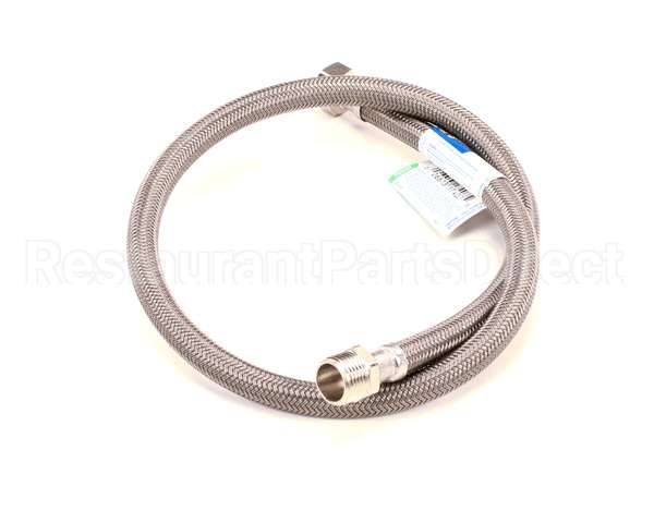 013121-45 T&S Brass Braided Flex Hose, 1/2 Npsm Female X 1/2