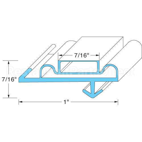 02-10090-0010 Compatible Anthony Door Gasket 28-3/4W X 64L Od
