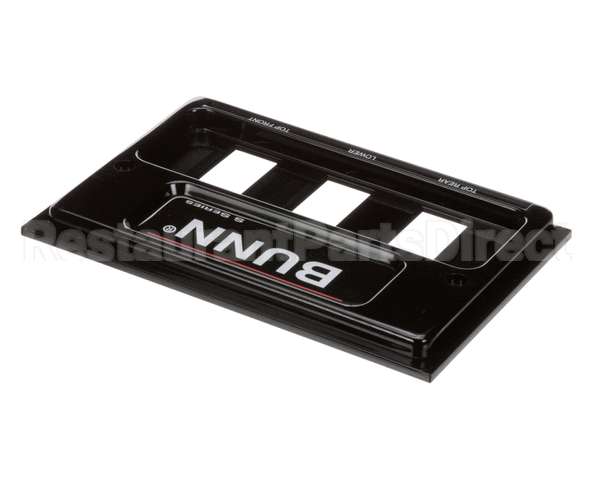 02610.0012 Bunn Front End Cap Assembly, Blk Pour-O