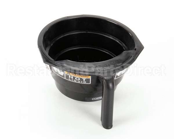 03021.0008 Bunn Funnel Assembly,Blk-Center Outlet
