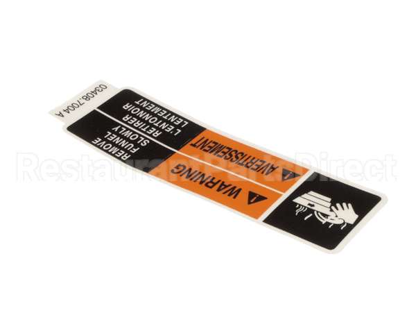 03408.7004 Bunn Decal,Warning Fnl 15.4Rad Eng/Fr