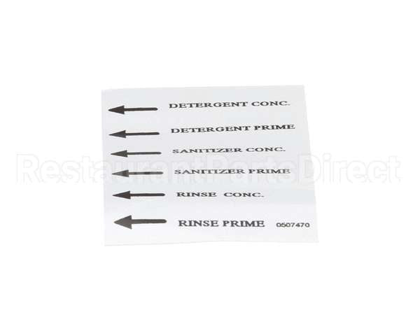 0507470 Champion - Moyer Diebel Label, Injector Prime Df/Sw