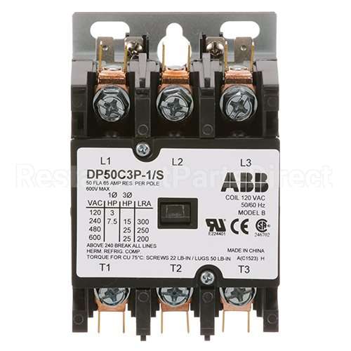 05945-002-24-70 Compatible Jackson Contactor, 3-Pole, 120V 50A