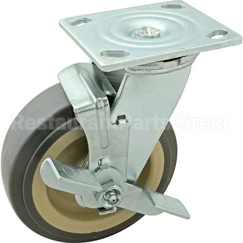 06600220P01VZA Compatible Vulcan Caster, Plate, 6", W/Brk, Gry