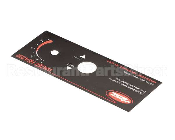 07.01.258.00 Hatco Control Plate,Fr Series