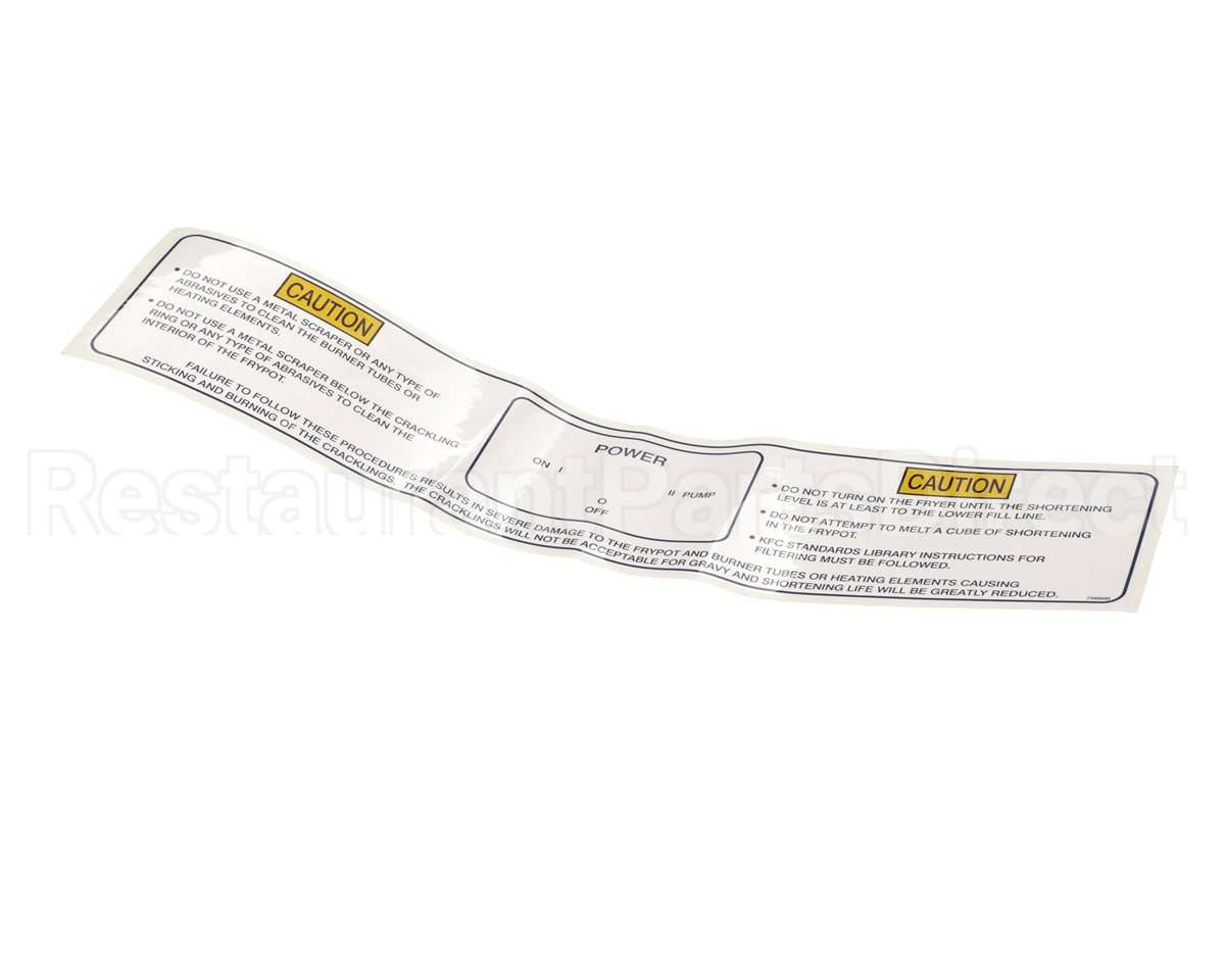 075690 Henny Penny Label-Powerpumpmelt