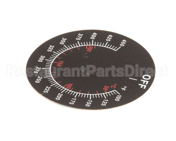 08-5839 Market Forge Label Dial Temp