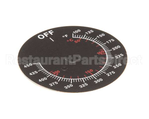 08-5839 Market Forge Label Dial Temp