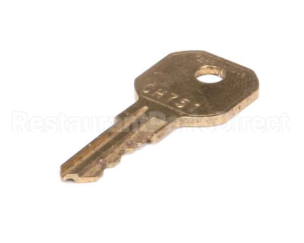 08000225 Glastender Key, #Ch751, For Slide Top Lock (0700022