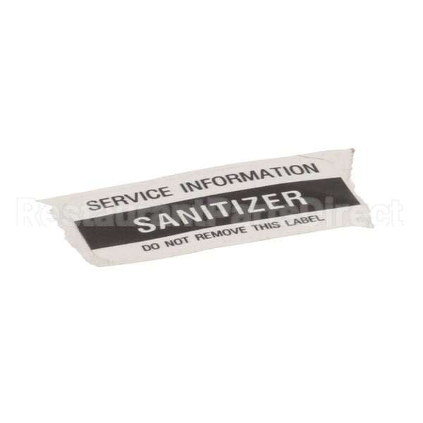 1000486 Compatible Glastender Sanitizer Decal Glastender