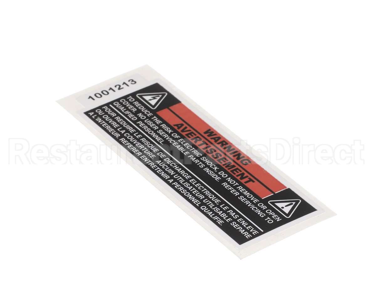 1001213 Antunes Label, Shock Hazard