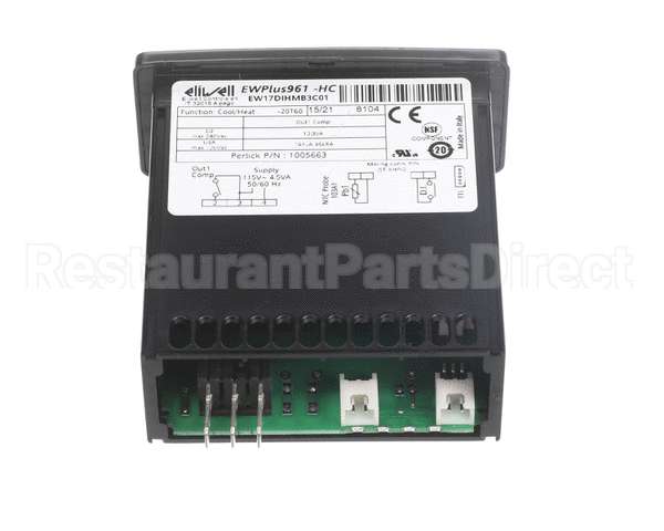 1005663 Perlick Eliwell Bb Cntrlr, Red Dsply