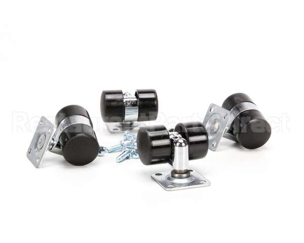 10314-01 Silver King Kit Casters 1 7/16 Wh/1 3/4 Th