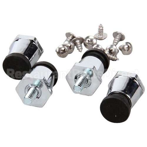10314-95 Compatible Silver King Leg 1In Slvr W/Rubr Kit Pa