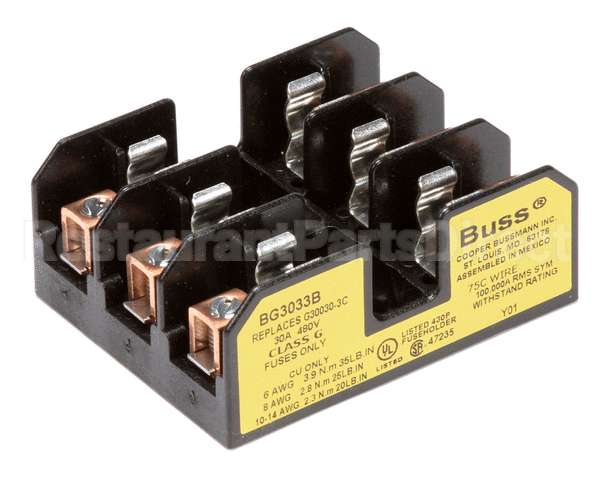 109180 Cleveland Block;Fuse;3 Pole;30 Amp