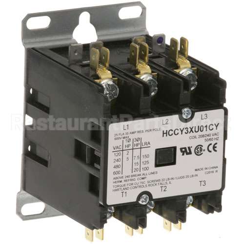 1119522 Compatible Apw Contactor 3P 25/35A 208/240V