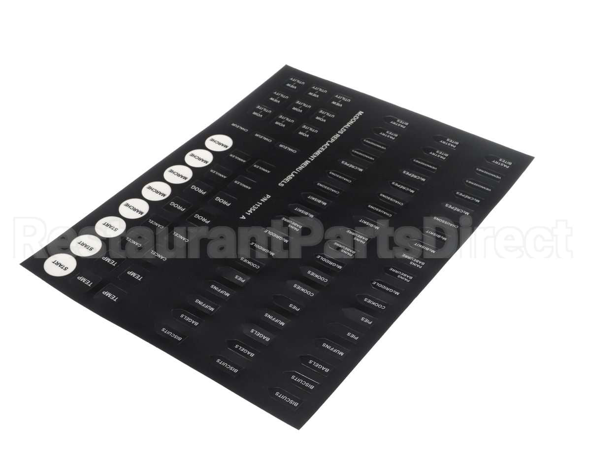 113541 Garland Mcdonalds Replacement Menu Lab