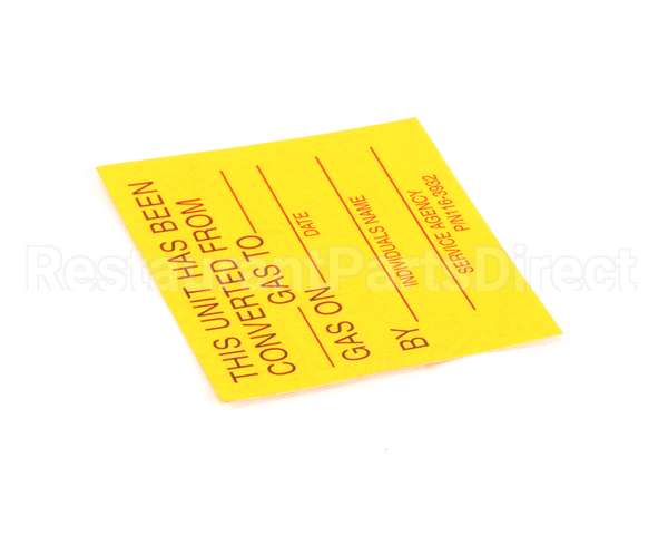 1163932 Southbend Range Label, Parts Service