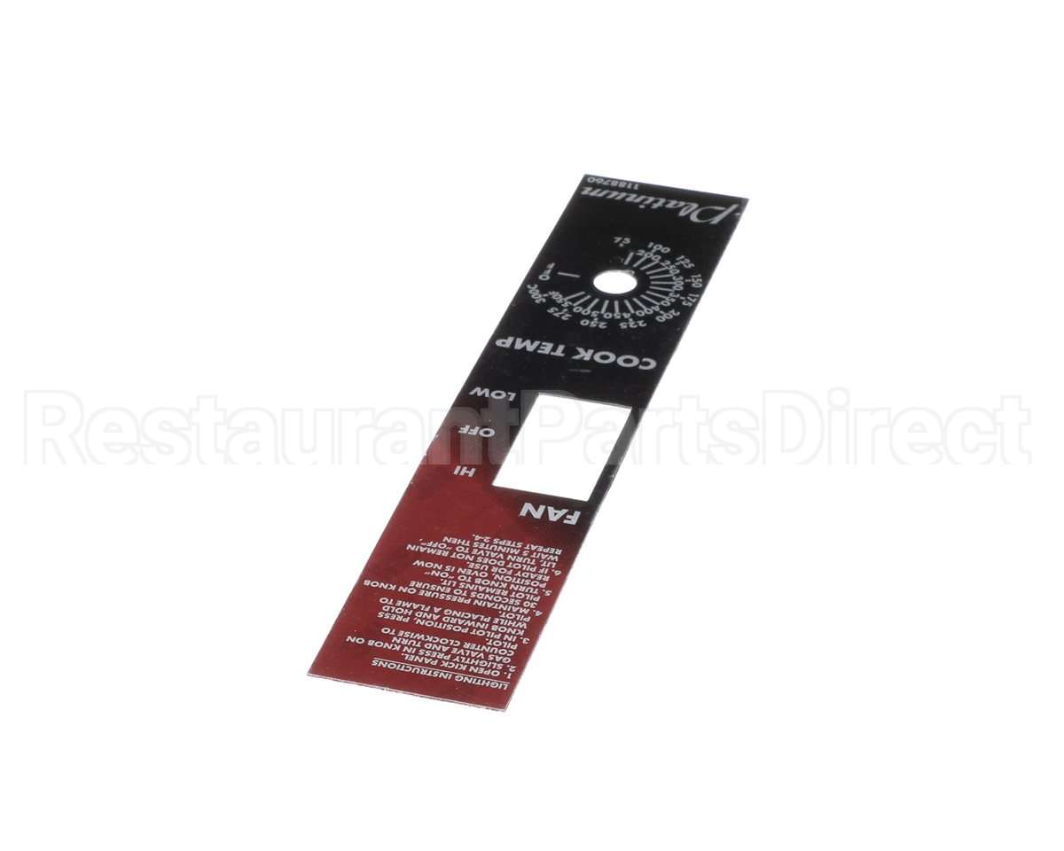 1188760 Southbend Range Polypanel, Plat Co Stnd Pilot