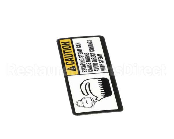 122853 Groen Label, Caution Steam