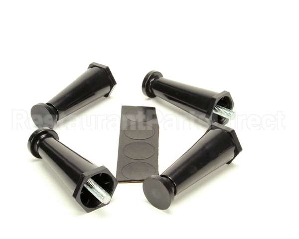 13255.0003 Bunn Kit, Leg-4.0 Adj Blk Plstc Flg